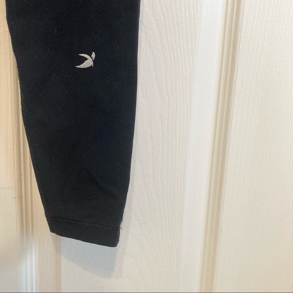 Glyder High Rise Black Criss Cross Lattice Hem Leggings Size Medium - Picture 7 of 9